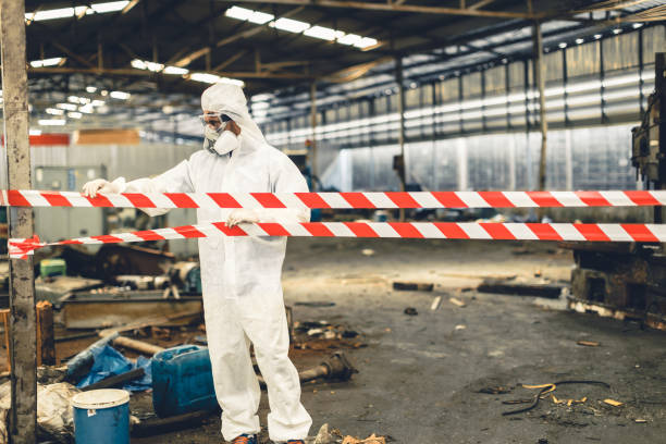 Professional Biohazard technician working in Madbury, NH